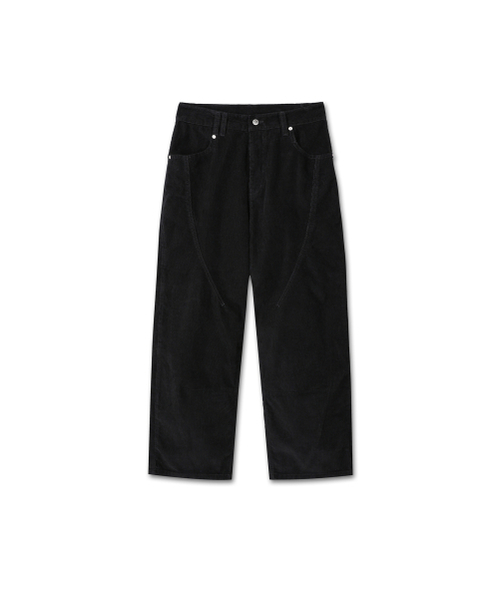 9999ARCHIVE（9999アーカイブ）の「Flow Corduroy Jeans（その他パンツ・レディース・ブラック・1/2/3）」の2枚目の写真