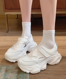 メッシュ ベルト 厚底 スニーカー サンダル