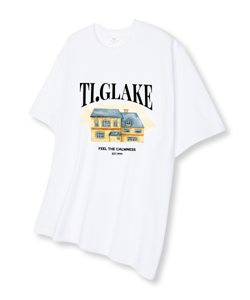 TI.GLAKE(ティーグレイク)の「ウォーターハウス オーバーサイズ 半袖Tシャツ ホワイト(Tシャツ/カットソー・メンズ・その他・LARGE/X-LARGE/XX-LARGE)」の1枚目の写真