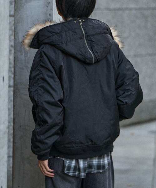 CRAFT STANDARD BOUTIQUE（クラフトスタンダードブティック）の「N-2Bフライトジャケット（ブルゾン・メンズ・ブラック/オリーブ・L/M）」の6枚目の写真