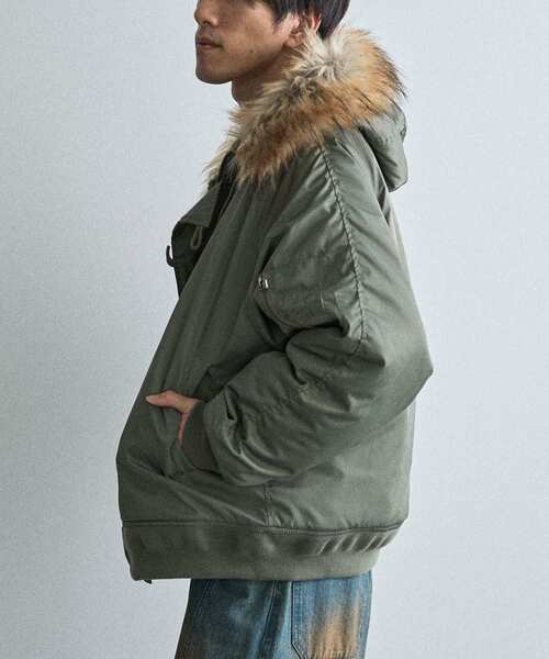 CRAFT STANDARD BOUTIQUE（クラフトスタンダードブティック）の「N-2Bフライトジャケット（ブルゾン・メンズ・ブラック/オリーブ・L/M）」の12枚目の写真