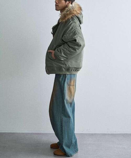 CRAFT STANDARD BOUTIQUE（クラフトスタンダードブティック）の「N-2Bフライトジャケット（ブルゾン・メンズ・ブラック/オリーブ・L/M）」の20枚目の写真