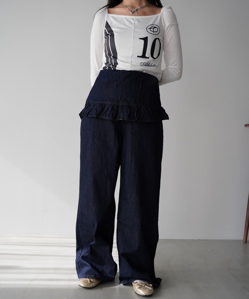 SANSeLF（サンセルフ）の「【SANSeLF】スクエアネックナンバリングトップス saw26s004（Tシャツ/カットソー・レディース・ホワイト・FREE）」の15枚目の写真