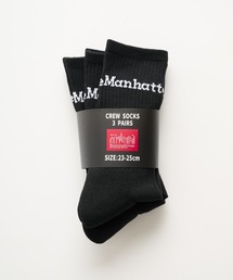 Manhattan Portage(�}���n�b�^���|�[�e�[�W)�́yManhattan Portage�z�}���n�b�^���|�[�e�[�W CREW SOCKS 3P SET �N���[�\�b�N�X3�_�Z�b�g�@MU003 CBS(�\�b�N�X/�C��)