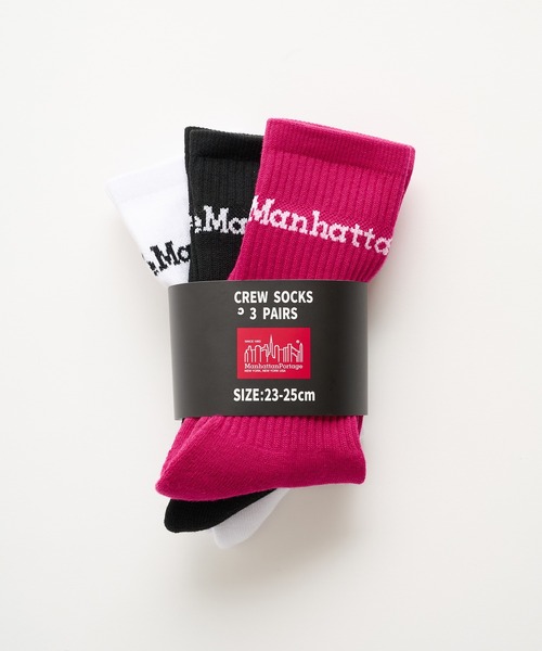 Manhattan Portage(マンハッタンポーテージ)の「【Manhattan Portage】マンハッタンポーテージ CREW SOCKS 3P SET クルーソックス3点セット MU003(ソックス/靴下・メンズ・マルチ/その他3/その他2/その他1・S/M)」の3枚目の写真