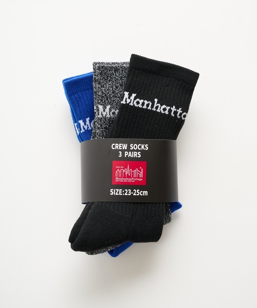 Manhattan Portage(マンハッタンポーテージ)の「【Manhattan Portage】マンハッタンポーテージ CREW SOCKS 3P SET クルーソックス3点セット MU003(ソックス/靴下・メンズ・マルチ/その他3/その他2/その他1・S/M)」の4枚目の写真