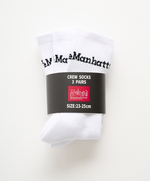 Manhattan Portage(マンハッタンポーテージ)の「【Manhattan Portage】マンハッタンポーテージ CREW SOCKS 3P SET クルーソックス3点セット MU003(ソックス/靴下・メンズ・マルチ/その他3/その他2/その他1・S/M)」の1枚目の写真