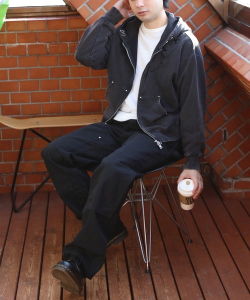 8(eight)(エイト)の「トライバル刺繍ZIPパーカー(パーカー・メンズ・ブラウン/ピンク/チャコール・MEDIUM/LARGE)」の10枚目の写真