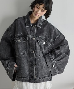 セール】レトロロゴデニム ブルゾン（デニムジャケット）｜MARY QUANT
