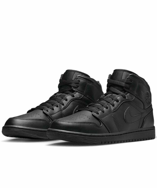 JORDAN BRAND（ジョーダンブランド）の「エア ジョーダン 1 MID シューズ / Air Jordan 1 Mid Shoes 554724-093 Black（スニーカー・メンズ・ブラック・30/29.5/27/27.5/28/28.5/29/25/25.5/26/26.5）」の5枚目の写真