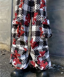 Candy Stripper（キャンディストリッパー）の「BROKEN BEAR CHECK PARACHUTE パンツ（カーゴパンツ）」