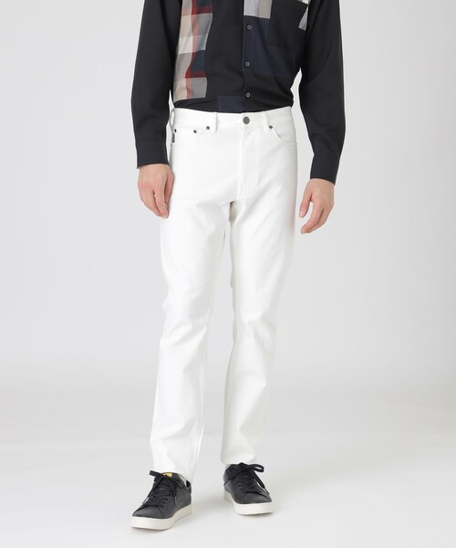 BLACK LABEL CRESTBRIDGE(ブラックレーベル・クレストブリッジ)の「エバーカラーリジッドデニム(デニムパンツ・メンズ・ネイビー/ブラック/オフホワイト・S/XL/L/M)」の1枚目の写真