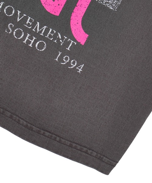 X-girl(エックスガール)の「FADED FACE S/S TEE(Tシャツ/カットソー・レディース・ブラック/オリーブ/パープル・S/M/L)」の10枚目の写真