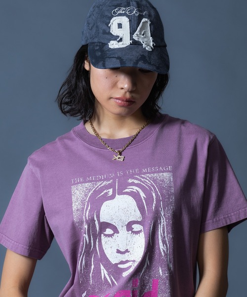 FADED FACE S/S TEE（Tシャツ/カットソー）｜X-girl（エックスガール