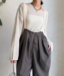 DouDou | 【WEB限定】ツータックサロペット(つなぎ/オールインワン)