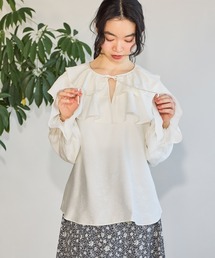 mysty woman | フリルカラーブラウス　643336(シャツ/ブラウス)