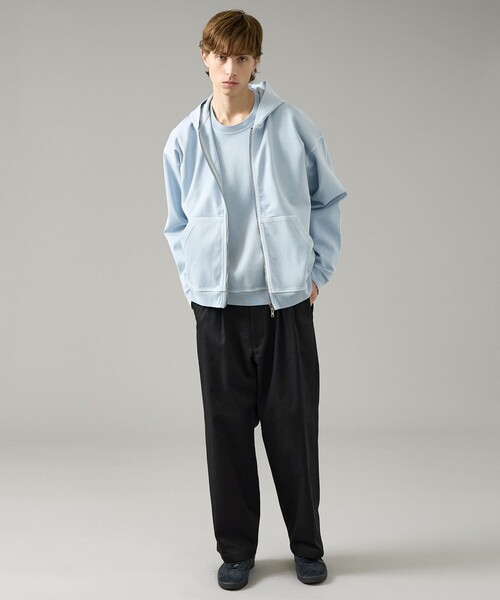 ABAHOUSE(アバハウス)の「フェード ポンチ クルーネック スウェット(スウェット・メンズ・ピンク/サックスブルー/アイボリー/チャコールグレー・46/48)」の5枚目の写真