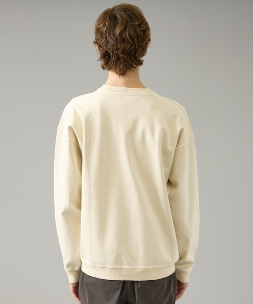 ABAHOUSE(アバハウス)の「フェード ポンチ クルーネック スウェット(スウェット・メンズ・ピンク/サックスブルー/アイボリー/チャコールグレー・46/48)」の8枚目の写真