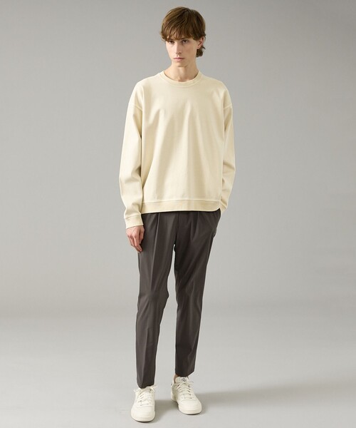 ABAHOUSE(アバハウス)の「フェード ポンチ クルーネック スウェット(スウェット・メンズ・ピンク/サックスブルー/アイボリー/チャコールグレー・46/48)」の13枚目の写真