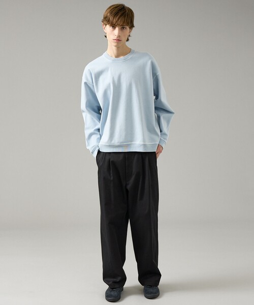ABAHOUSE(アバハウス)の「フェード ポンチ クルーネック スウェット(スウェット・メンズ・ピンク/サックスブルー/アイボリー/チャコールグレー・46/48)」の16枚目の写真