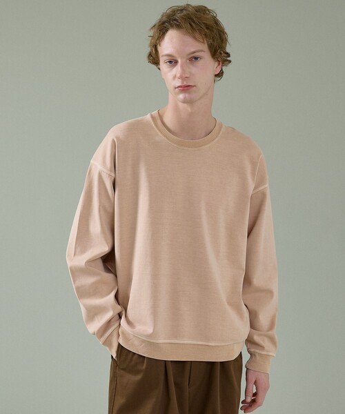 ABAHOUSE(アバハウス)の「フェード ポンチ クルーネック スウェット(スウェット・メンズ・ピンク/サックスブルー/アイボリー/チャコールグレー・46/48)」の18枚目の写真
