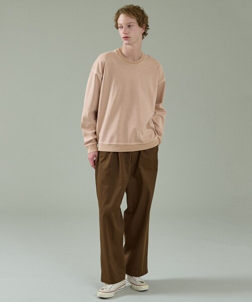 ABAHOUSE(アバハウス)の「フェード ポンチ クルーネック スウェット(スウェット・メンズ・ピンク/サックスブルー/アイボリー/チャコールグレー・46/48)」の19枚目の写真