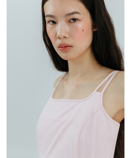 ETMON(エトモン)の「Slip Twin Strap Dress, Pink(ワンピース・レディース・その他・S/M)」の3枚目の写真