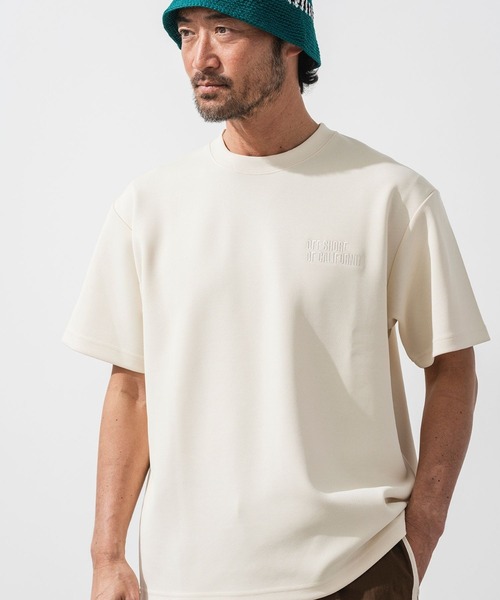 OFFSHORE（オフショア）の「DUAL TEXTURE TEE（Tシャツ/カットソー・メンズ・オフホワイト/チャコールグレー・S/XL/L/M）」の2枚目の写真