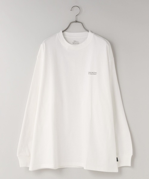 LOWRYS FARM（ローリーズファーム）の「【LFM(U)】CREWNECKTロングスリーブ／P　 636681（Tシャツ/カットソー・メンズ・ブルー/グレー/ブラック/ピンク/ホワイト・LARGE/MEDIUM/SMALL）」の2枚目の写真