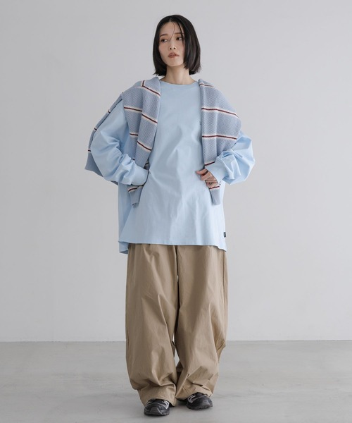 LOWRYS FARM(ローリーズファーム)の「【LFM(U)】CREWNECKTロングスリーブ/P 636681(Tシャツ/カットソー・メンズ・ブルー/グレー/ブラック/ピンク/ホワイト/ライトパープル/イエロー・LARGE/MEDIUM/SMALL)」の19枚目の写真