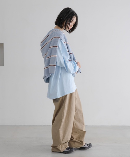 LOWRYS FARM(ローリーズファーム)の「【LFM(U)】CREWNECKTロングスリーブ/P 636681(Tシャツ/カットソー・メンズ・ブルー/グレー/ブラック/ピンク/ホワイト/ライトパープル/イエロー・LARGE/MEDIUM/SMALL)」の20枚目の写真