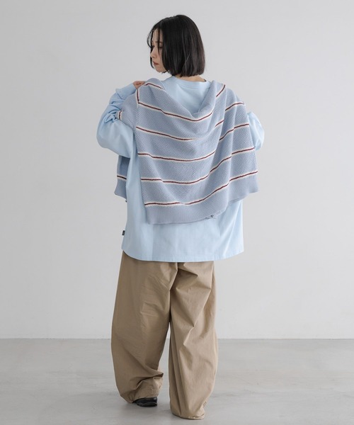 LOWRYS FARM(ローリーズファーム)の「【LFM(U)】CREWNECKTロングスリーブ/P 636681(Tシャツ/カットソー・メンズ・ブルー/グレー/ブラック/ピンク/ホワイト/ライトパープル/イエロー・LARGE/MEDIUM/SMALL)」の21枚目の写真