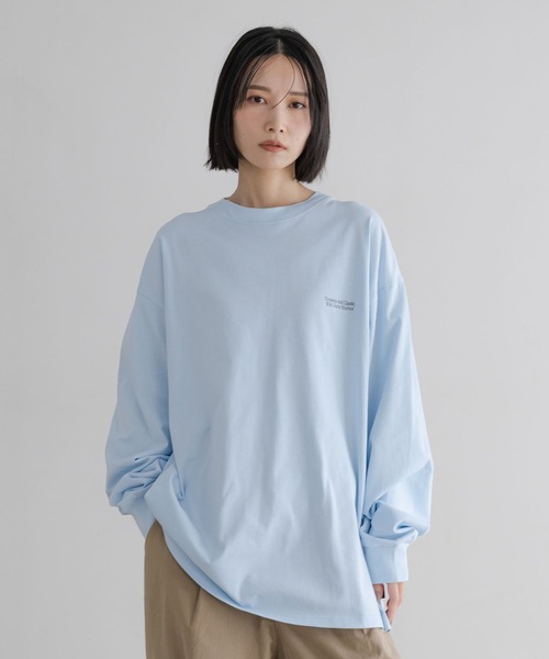 LOWRYS FARM(ローリーズファーム)の「【LFM(U)】CREWNECKTロングスリーブ/P 636681(Tシャツ/カットソー・メンズ・ブルー/グレー/ブラック/ピンク/ホワイト/ライトパープル/イエロー・LARGE/MEDIUM/SMALL)」の22枚目の写真