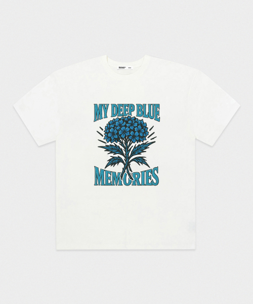 mydeepbluememories(マイディープブルーメモリーズ)の「Bouquet OVER T-SHIRTS (WHITE)(Tシャツ/カットソー・レディース・ホワイト・FREE/2)」の3枚目の写真