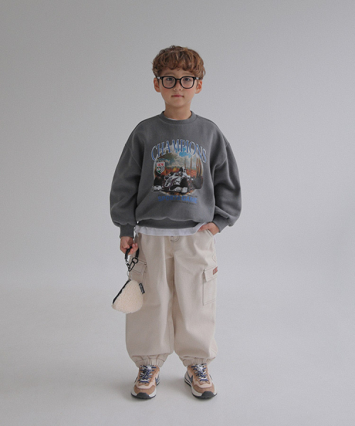 BERRYCLOSET（ベリークローゼット）の「チャンピオンスウェット（スウェット・レディース・チャコール・5号）」の2枚目の写真