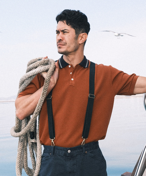 VDR（ブイディアール）の「PIQUE SHORT SLEEVE SHIRT [Carmel]（ポロシャツ・メンズ・その他・L/XL）」の2枚目の写真