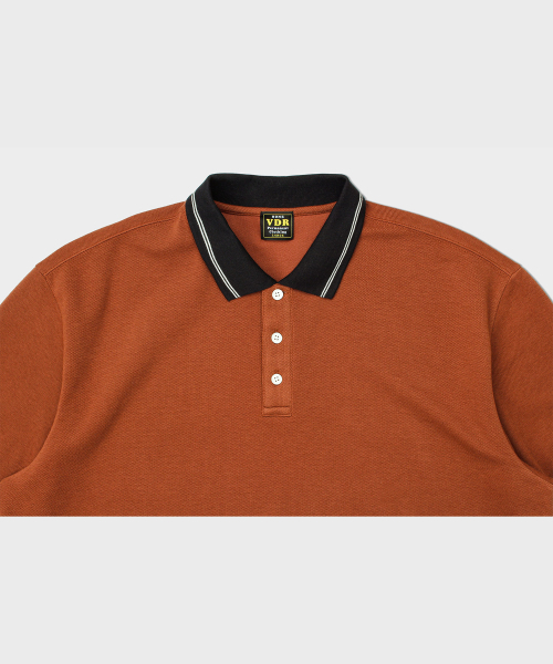 VDR（ブイディアール）の「PIQUE SHORT SLEEVE SHIRT [Carmel]（ポロシャツ・メンズ・その他・L/XL）」の3枚目の写真