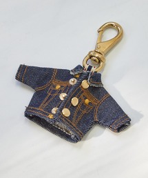 ミマ（ミマ）の「【MiMAAi】天然藍染め3rdモチーフキーホルダー（キーケース/キーアクセサリー）」