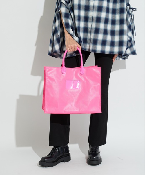 anna sui nyc(アナ スイ エヌ ワイ シー)の「カラフルビッグトートバッグ(ショルダーバッグ・レディース・ピンク/ブラック/ブルー・FREE)」の3枚目の写真
