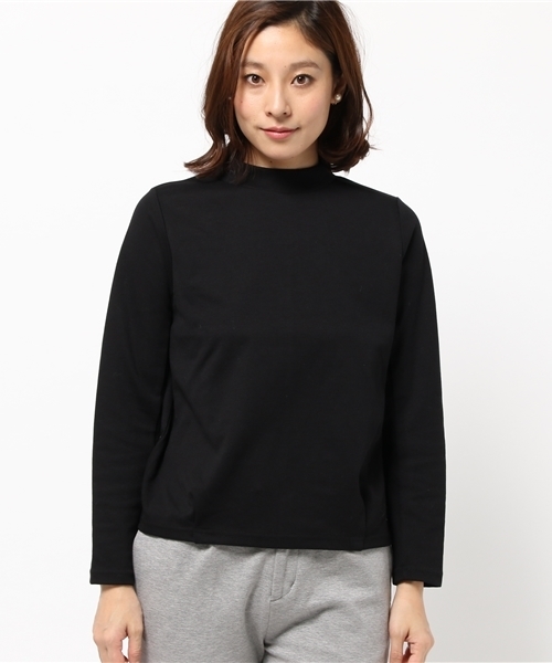 koe（コエ）の「タック入コクーンプルオーバー（Tシャツ/カットソー・レディース・ワインレッド/ブラック・MEDIUM/LARGE/SMALL）」の3枚目の写真