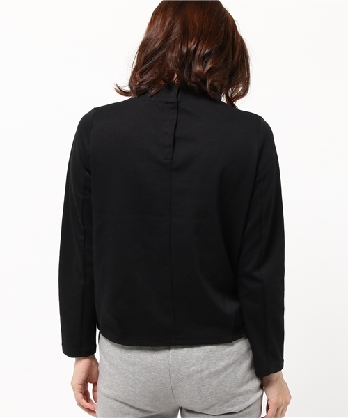 koe（コエ）の「タック入コクーンプルオーバー（Tシャツ/カットソー・レディース・ワインレッド/ブラック・MEDIUM/LARGE/SMALL）」の5枚目の写真