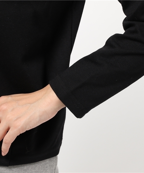 koe（コエ）の「タック入コクーンプルオーバー（Tシャツ/カットソー・レディース・ワインレッド/ブラック・MEDIUM/LARGE/SMALL）」の8枚目の写真