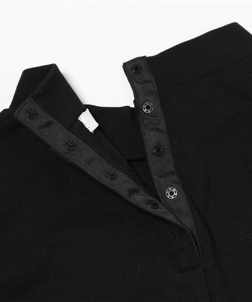 koe（コエ）の「タック入コクーンプルオーバー（Tシャツ/カットソー・レディース・ワインレッド/ブラック・MEDIUM/LARGE/SMALL）」の9枚目の写真