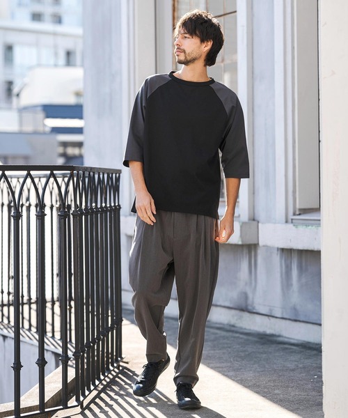 CAMBIO（カンビオ）の「mp14601- Slacks Fabric Tapered Pants スラックスパンツ(S60026cmb)（スラックス・メンズ・ブラック/チャコールグレー/ベージュ/カーキ系・S/M/L）」の19枚目の写真