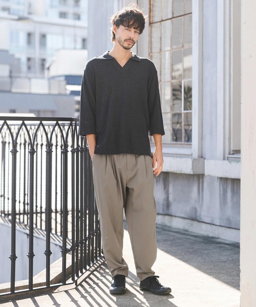 mp14601- Slacks Fabric Tapered Pants スラックスパンツ(S60026cmb