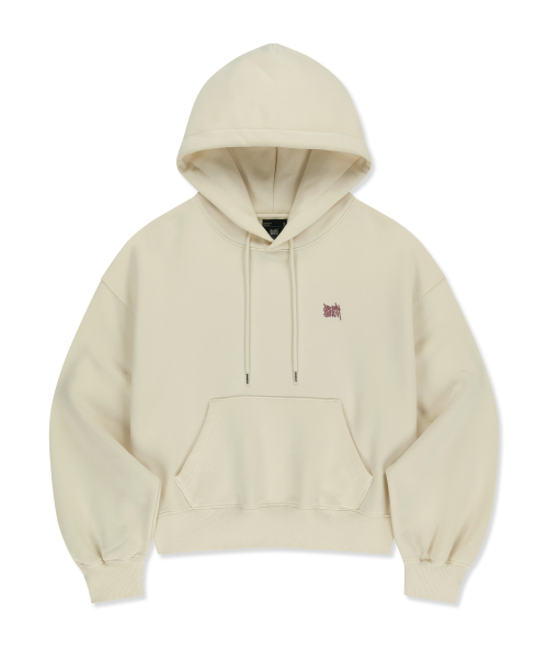 BROWNBREATH（ブラウンブレス）の「W TAG CROP HOODIE - IVORY（パーカー・レディース・その他・SMALL/MEDIUM）」の2枚目の写真
