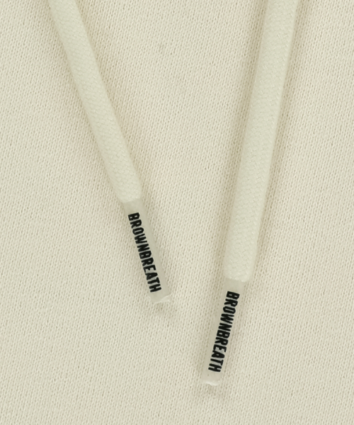 BROWNBREATH（ブラウンブレス）の「W TAG CROP HOODIE - IVORY（パーカー・レディース・その他・SMALL/MEDIUM）」の4枚目の写真