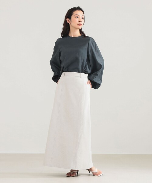 セール】【4/23値下げ】AK+1 / クルーネック リブ ブラウス（シャツ