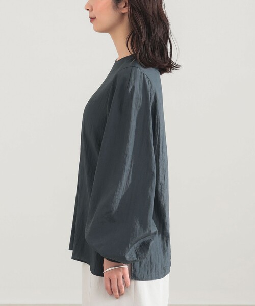 Demi-Luxe BEAMS(デミルクス ビームス)の「【8/6値下げ】AK+1 / クルーネック リブ ブラウス(シャツ/ブラウス・レディース・チャコールグレー/オフホワイト・36/38)」の16枚目の写真
