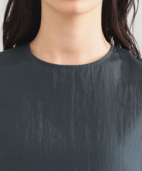 Demi-Luxe BEAMS(デミルクス ビームス)の「【8/6値下げ】AK+1 / クルーネック リブ ブラウス(シャツ/ブラウス・レディース・チャコールグレー/オフホワイト・36/38)」の18枚目の写真